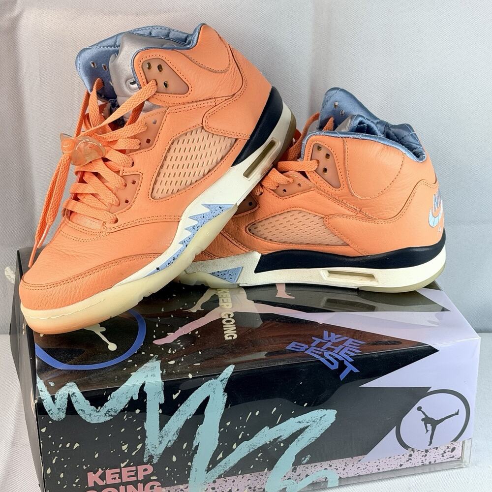 Air Jordan 5 Retro DJ Khaled Crimson Bliss DV4982-641 Size 8 Men Sneakers Shoes